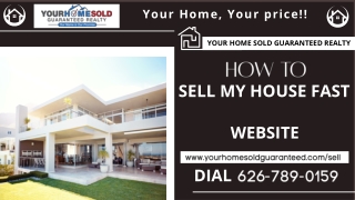 How To Sell My House Fast | Affordable Price | Your Home Sold Guaranteed Realty