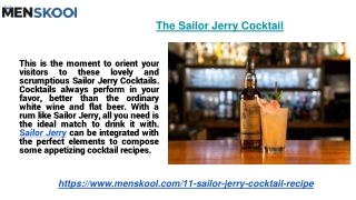 The Sailor Jerry Cocktail
