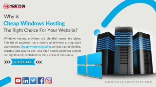 Why is Cheap Windows Hosting The Right Choice For Your Website