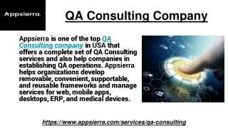QA Consulting Company