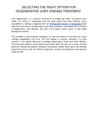 SELECTING THE RIGHT OPTION FOR DEGENERATIVE JOINT DISEASE TREATMENT-converted