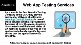 Web App Testing Services