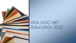 NTA UGC NET Education 2022