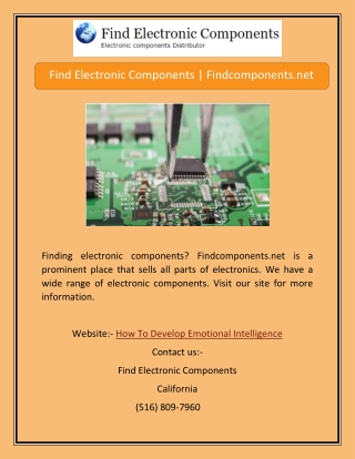 Find Electronic Components | Findcomponents.net