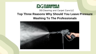 Top Three Reasons Why You Should Leave Pressure Washing To The Pros