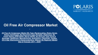 Oil Free Air Compressor Market Technology Insights, Application Insights, Region