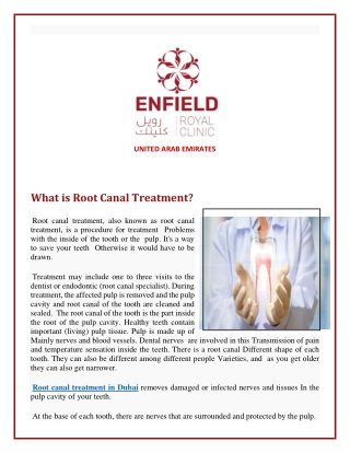 What is Root Canal Treatment?