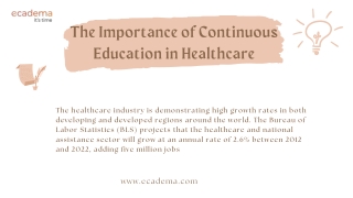 The Importance of Continuous Education in Healthcare