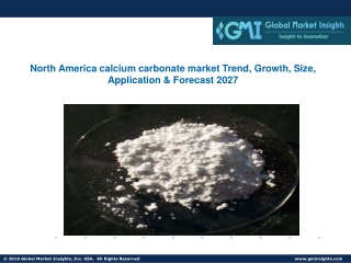 North America calcium carbonate market Trend, Growth, Size, Forecast - 2027
