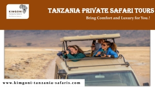 Tanzania Private Safari Tours