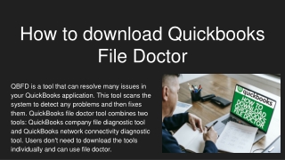 What is Quickbooks file doctor