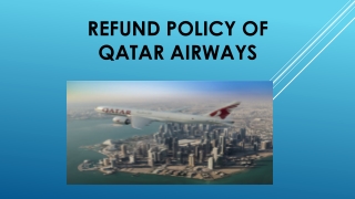 Refund Policy of Qatar Airways
