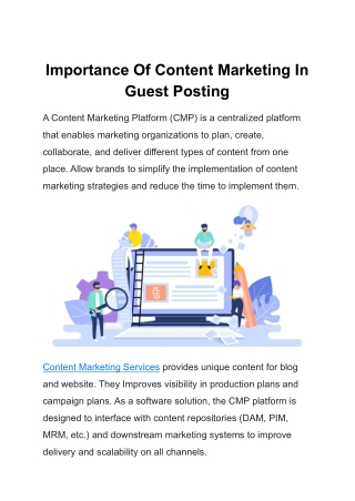 Importance Of Content Marketing In Guest Posting