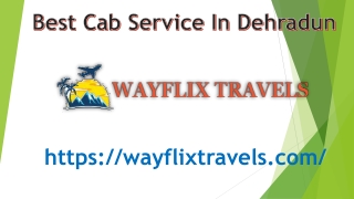 Best Cab Service In Dehradun