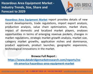 North America Hazardous Area Equipment Market