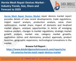 North America Hernia Mesh Repair Devices Market