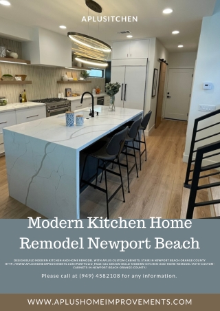 Modern Kitchen Home Remodel Newport Beach