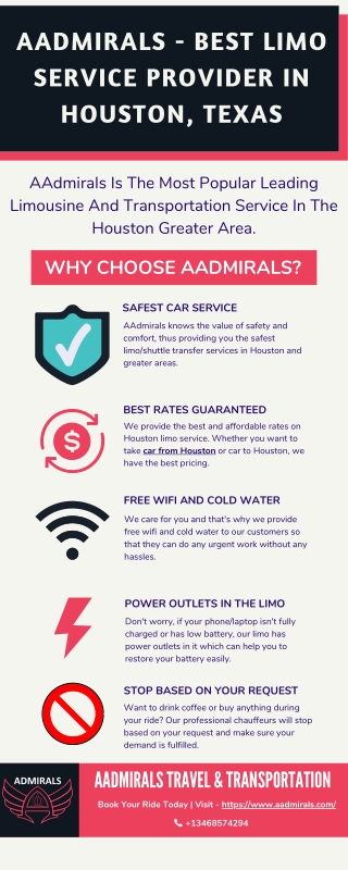 Car from Houston Airport | Houston Airport Transportation | AAdmirals