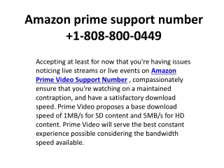Amazon prime support number