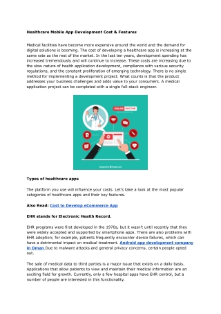 How much does it cost to build a healthcare app - Google Docs