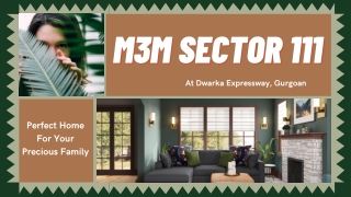 M3M Sector 111 At Dwarka Expressway Gurugram - Download PDF