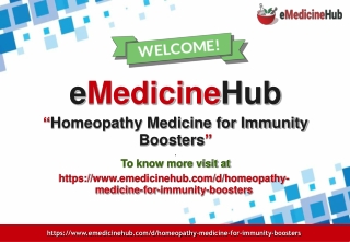 Homeopathy Medicine for Immunity Boosters