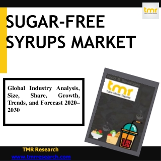 Sugar-free Syrups Market - Share, Growth, Trends, and Forecast 2021-2031