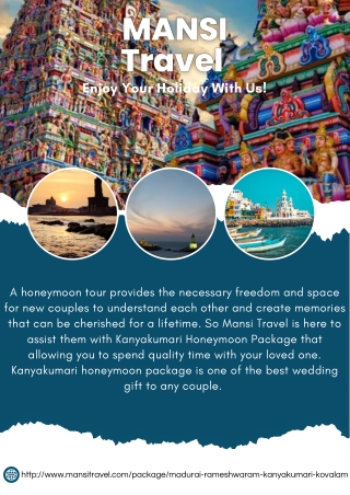 Kanyakumari Honeymoon Package