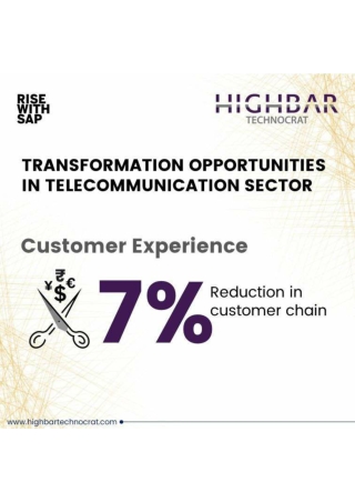 Transformation Opportunities in Telecommunication Sector - Customer Experience