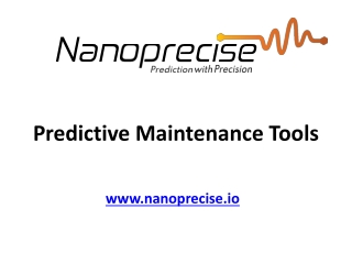 Predictive Maintenance Tools - Nanoprecise