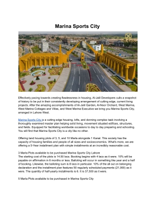 Marina Sports City