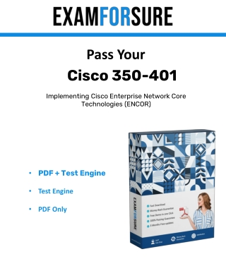 Free Cisco 350-401 2022 Exam Questions - Examforsure.com
