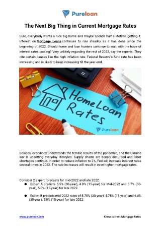The Next Big Thing in Current Mortgage Rates