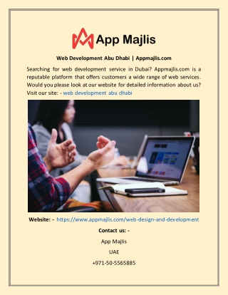 Web Development Abu Dhabi  Appmajlis
