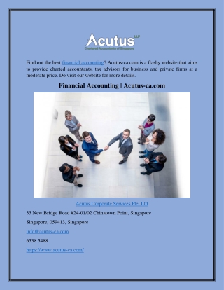 Financial Accounting | Acutus-ca.com