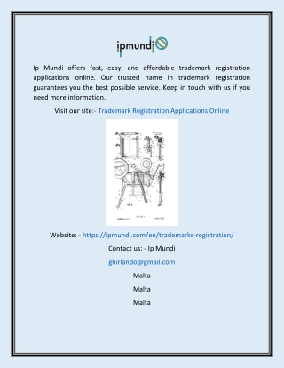 Trademark Registration Applications Online  Ipmundi.com