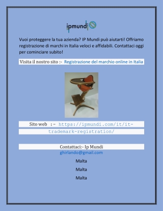 Registrazione marchio online in Italia  Ipmundi.com