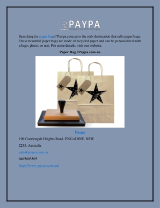 Paper Bag | Paypa.com.au