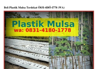Beli Plastik Mulsa Terdekat O83l–Կl8O–l778(WA)