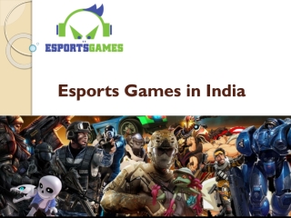 Esports Games in India