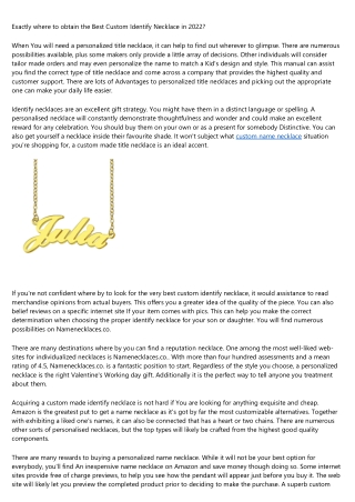 The Next Big Thing in personalized name necklace