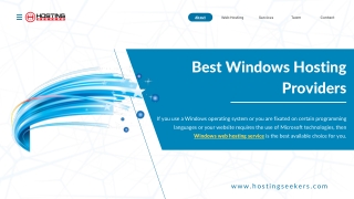 Best Windows Hosting Providers