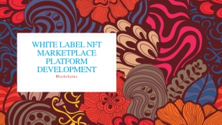 White label NFT Marketplace Platform Development