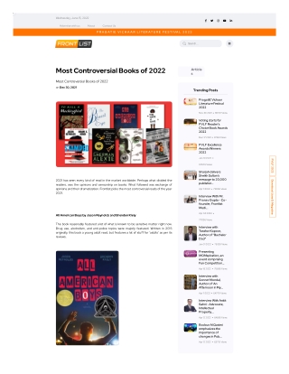Most Controversial Books of 2022