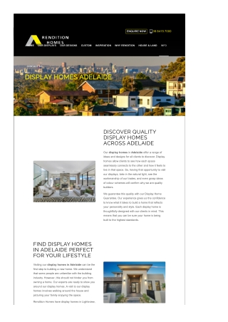 Display Homes Adelaide