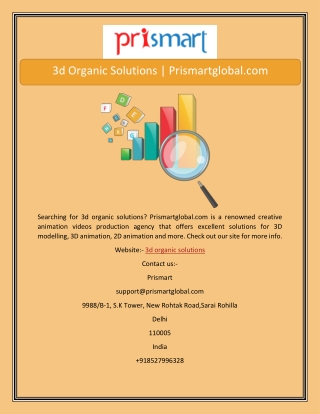 3d Organic Solutions | Prismartglobal.com