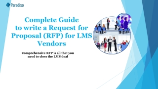 How to write a Request for Proposal (RFP) for LMS Vendors | Paradiso LMS