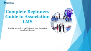 LMS for Associations a Complete guide | Paradiso Solutions