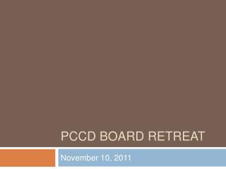 PCCD Board Retreat