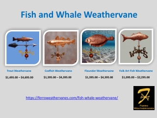 Fish and Whale Weathervane USA